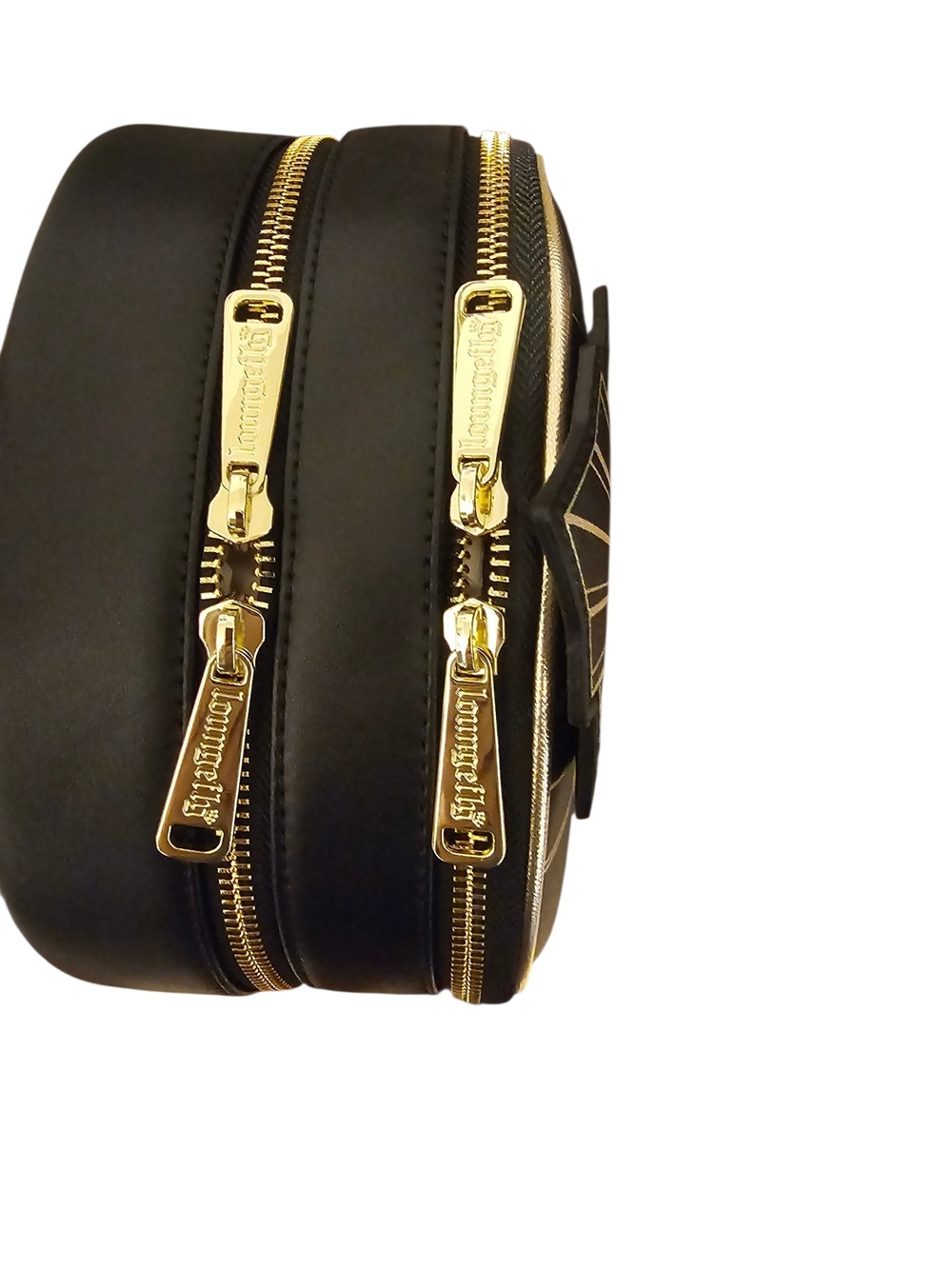 Disney Black & Gold Art Deco Mickey & Minnie Great Gatsby Backpack - Picture 9 of 10